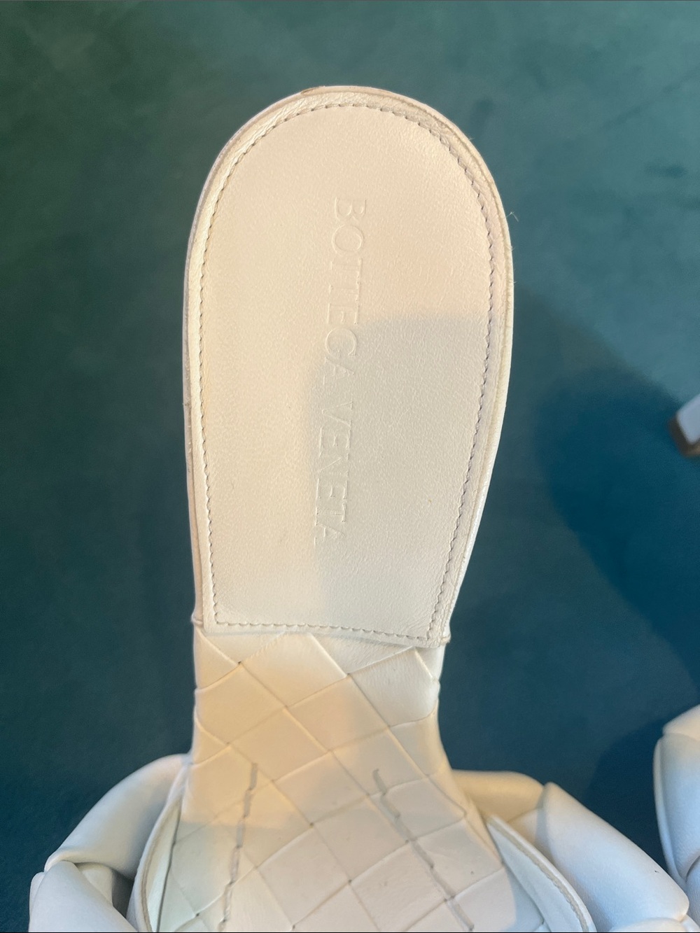 Bottega Veneta Intreccatio Mules.*One Size Off* Left size 37; right size 38 - Picture 7 of 14